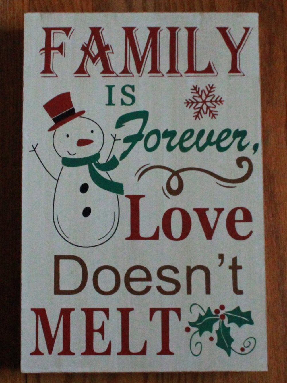 Unknown Brand Christmas & Family Themed Wall SIgn Decor